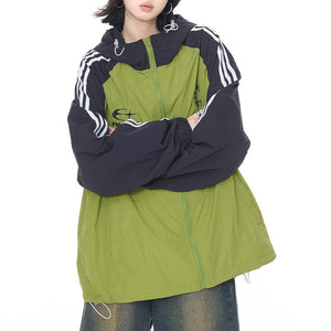 90's Oversized Hooded Jacket