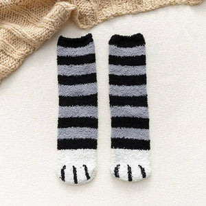 Cat Paw Plush Socks