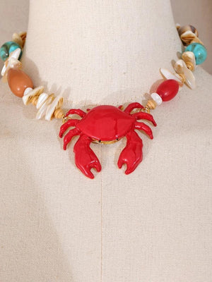 Crab Beaded Necklace