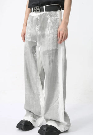 Cyberpunk Silver Pants
