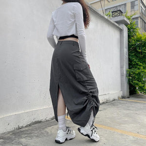 Fairy Grunge Parachute Maxi Skirt