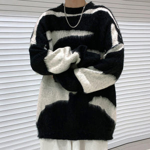 Grunge Aesthetic Fuzzy Sweater