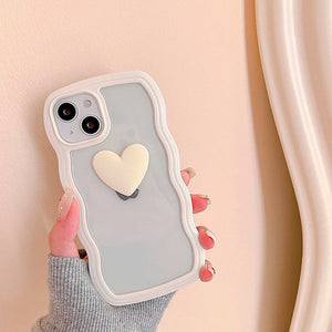 Heart Wavy Frame iPhone Case