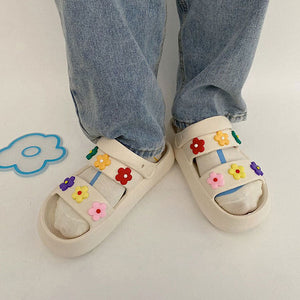 Indie Aesthetic Flower Sandals