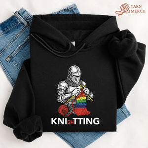 Knight Knitting Hoodie