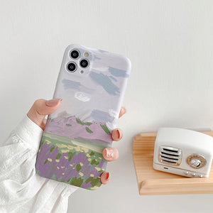 Lavender Oil Painting iPhone Case