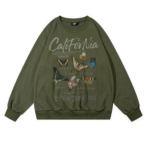 Butterfly Print Aesthetic Sweatshirt