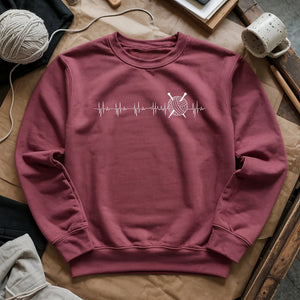Knit heartbeat Sweatshirt