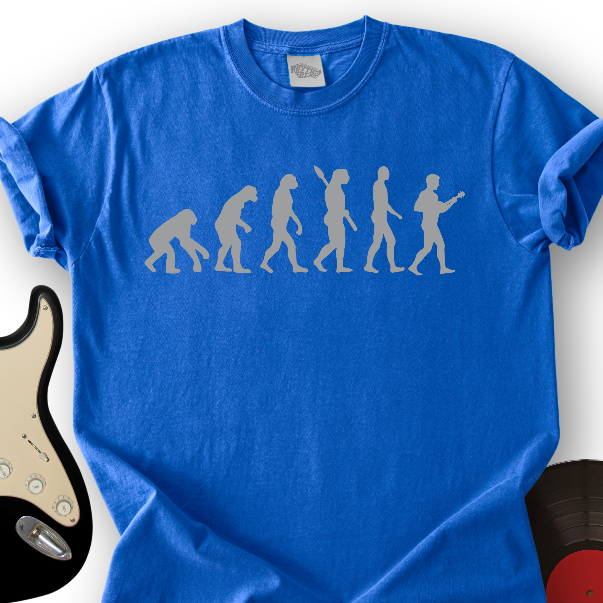Evolution of Guitar Musician T-Shirt