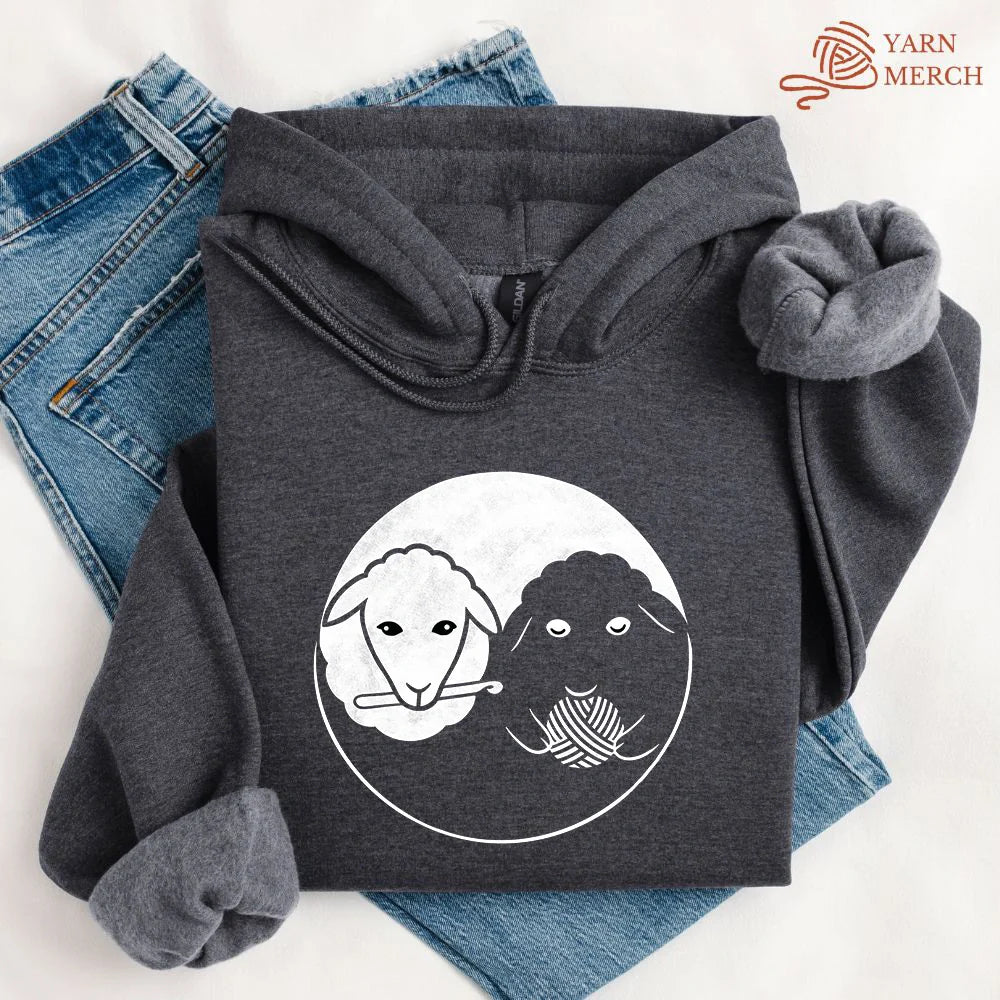 Black & White Sheeps Hoodie