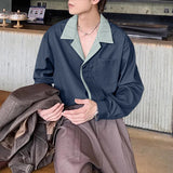 Contrast Collar Shirt