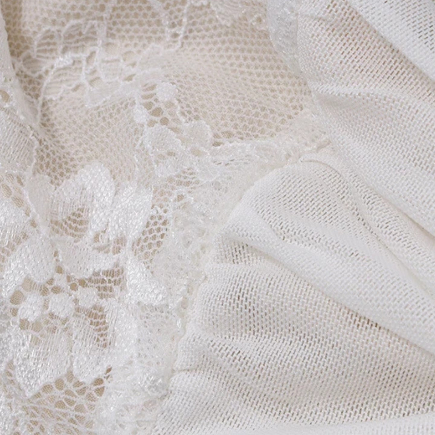 Coquette Lace Mesh Bra Crop Top