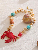 Crab Beaded Necklace