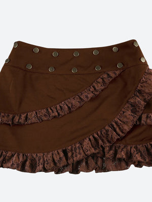 Fairy Grunge Asymmetric Mini Skirt
