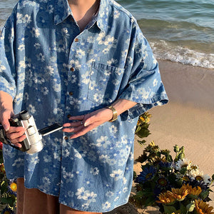 Forget-me-Not Denim Shirt