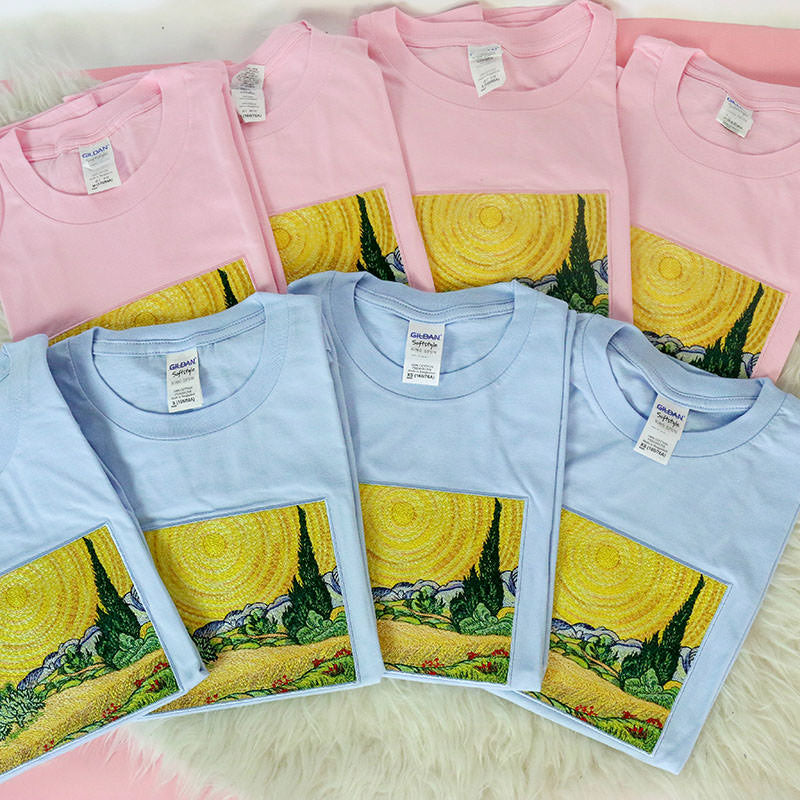 Wheat Field with Cypresses Tee