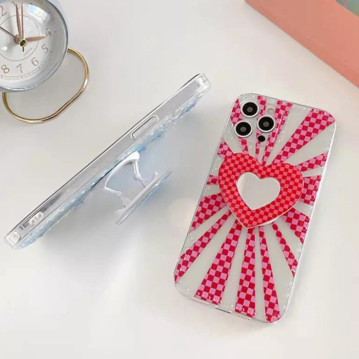 Indie Heart Checkered iPhone Case
