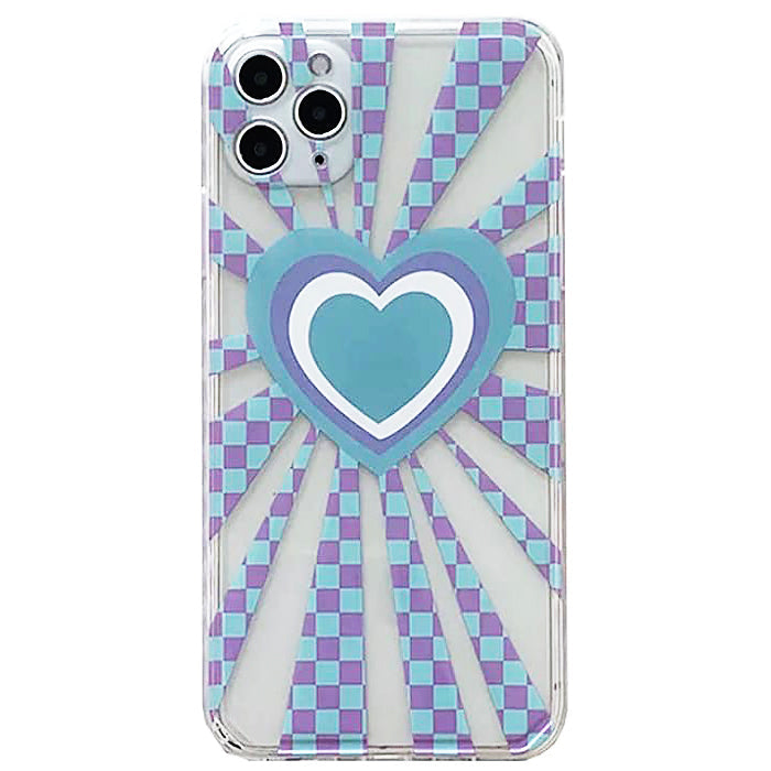 Indie Heart Checkered iPhone Case