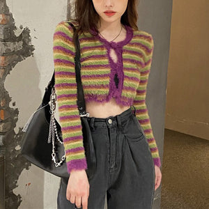Indie Kid Fuzzy Cardigan