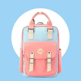 Multicolor Pastel School Backpack