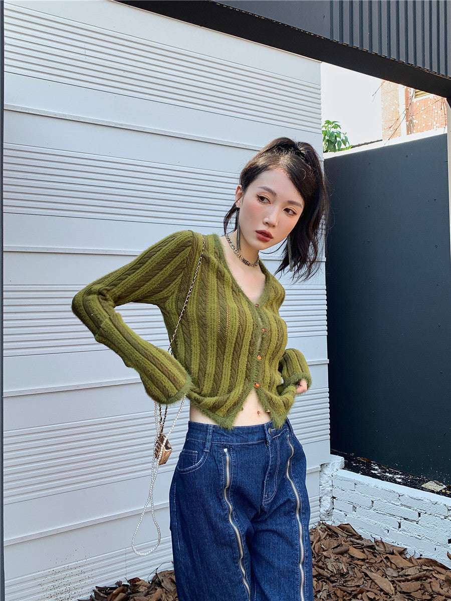 Olive Cardigan