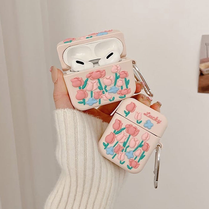 Pink Roses AirPods Case