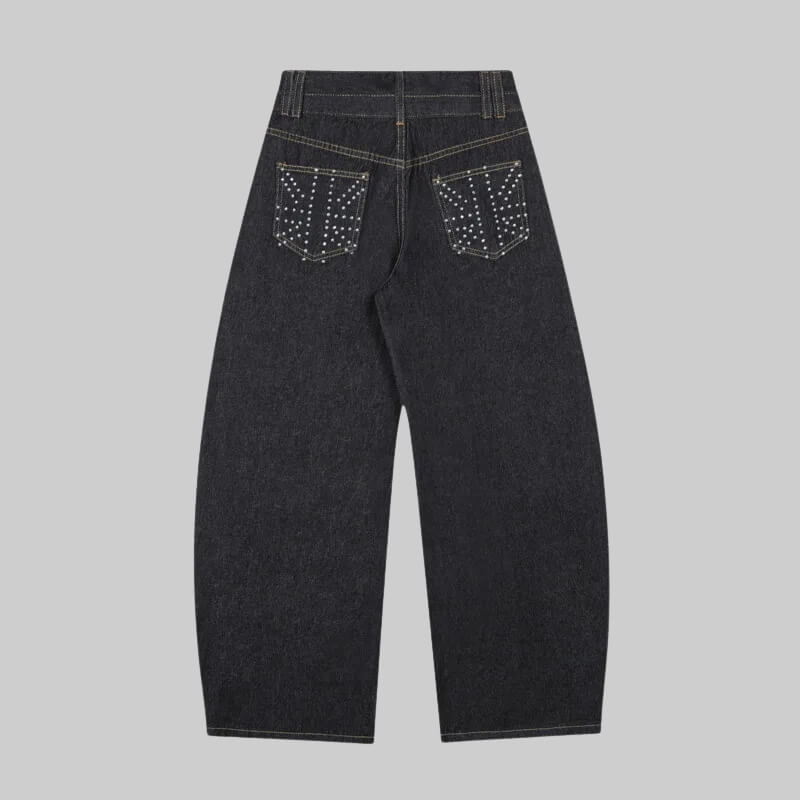 Rhinestone Detail Jeans