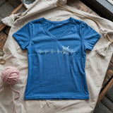 Knit Heartbeat Lady V-neck