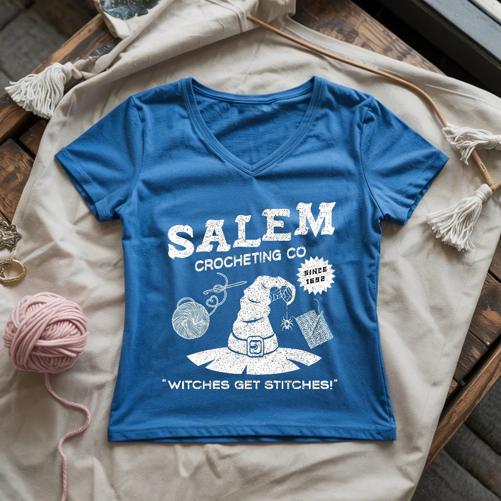 Salem Crocheting Lady V-neck