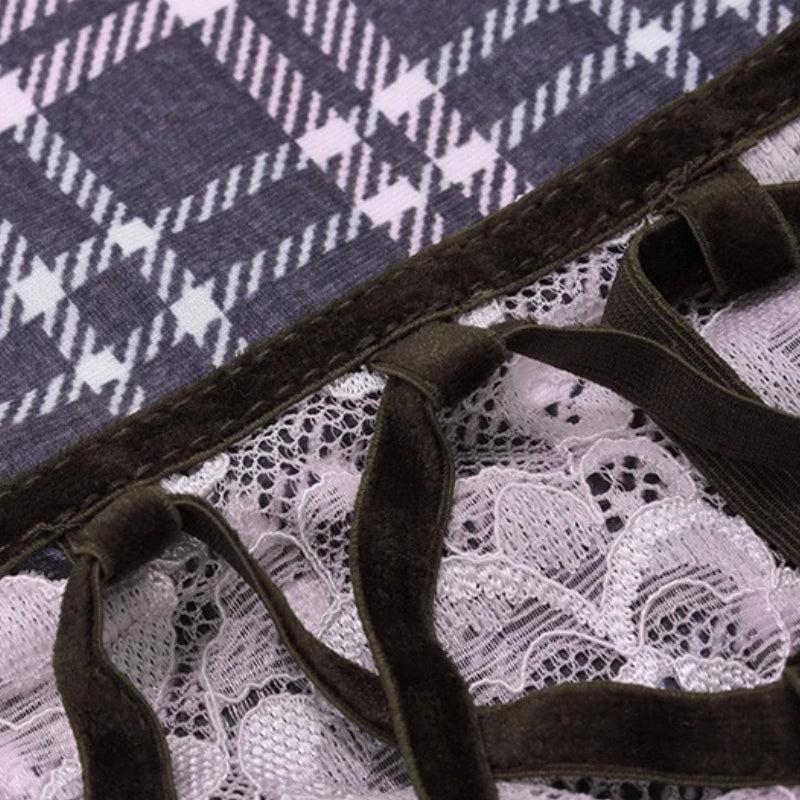 Y2K Plaid Cami Top
