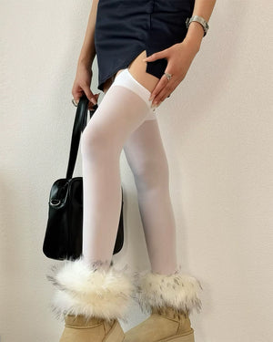 High School Crush Suspender Tights