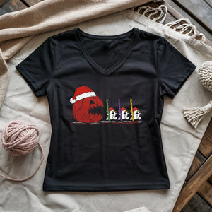 Hooked on Fear Lady V-neck