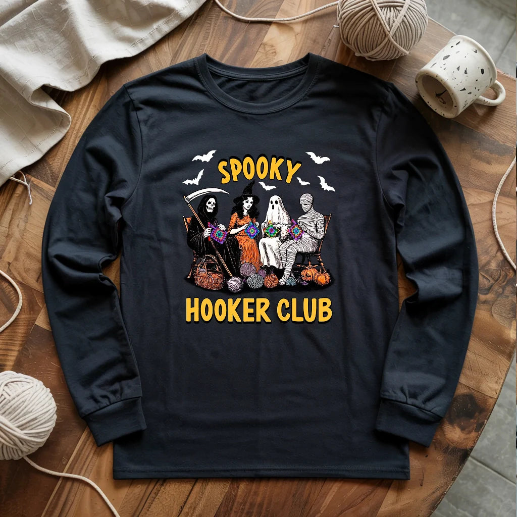 Spooky Crochet Club Long Sleeve T-shirt
