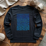 Watercolor knitting pattern Long Sleeve T-shirt