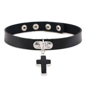 Rule Breakers Leather Choker Necklace