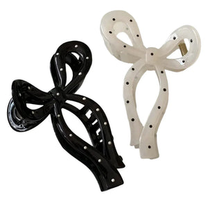 Bow Polka Dot Hair Claw