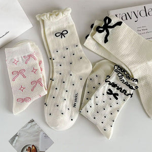 Coquette Style Bow Socks