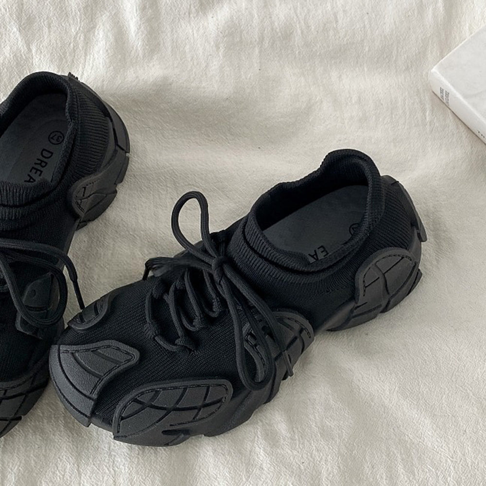 Future World Chunky Sneakers in Black