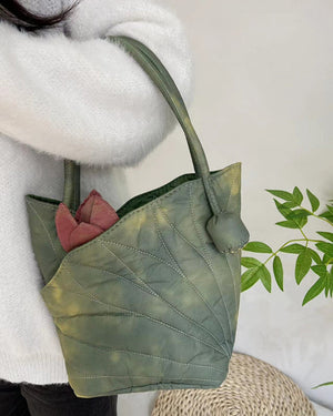 Fairycore Aesthetic Lotus Leaf Bag
