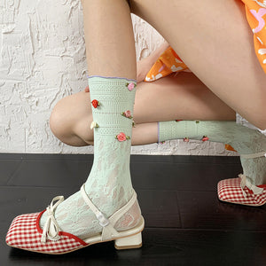 Secret Garden Lace Socks