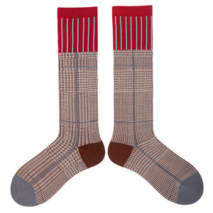 Geometric Knee-High Socks