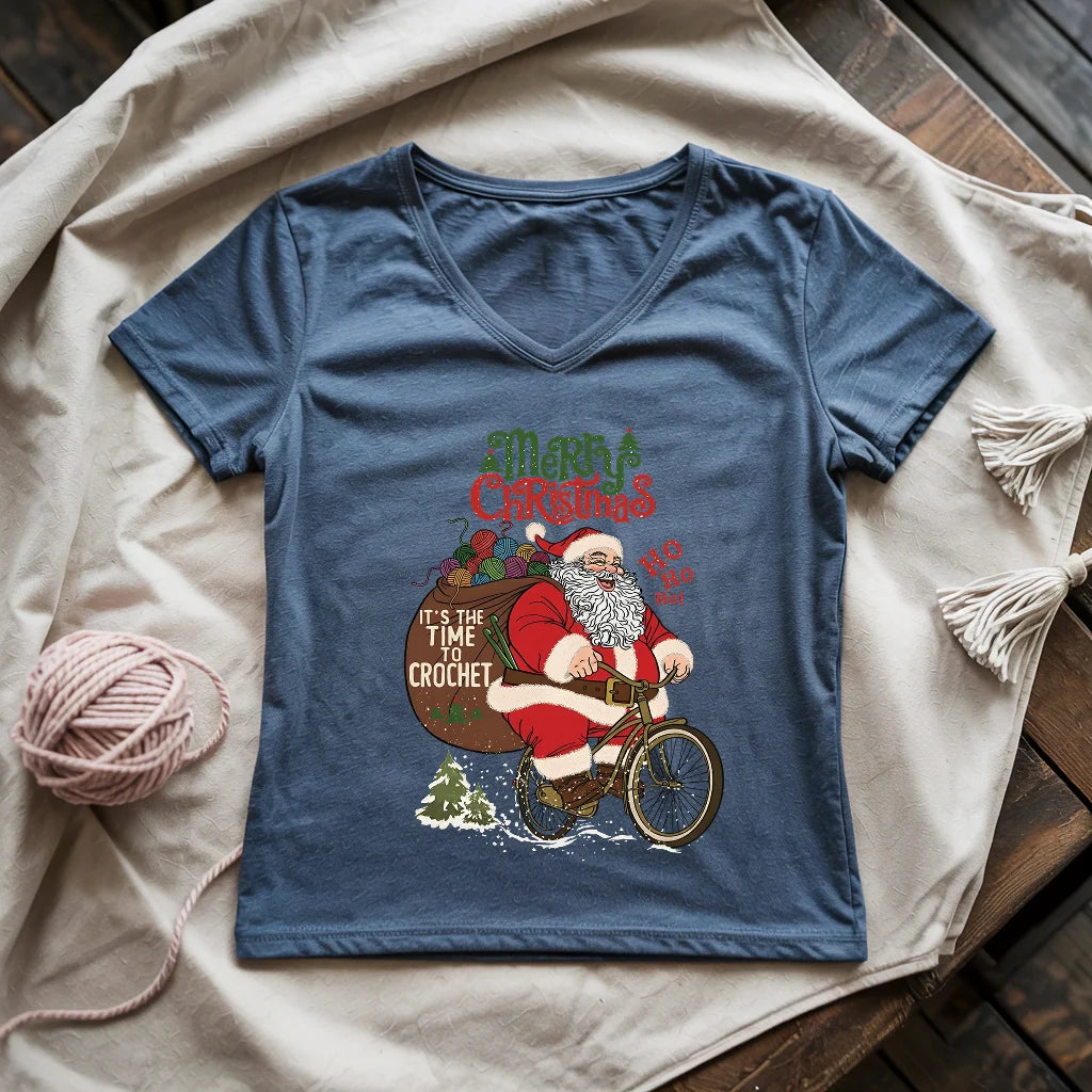 Ho Ho Hooked Lady V-neck