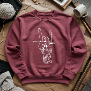 Crocheting Rock Sweatshirt