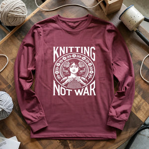 Knitting Not War Long Sleeve T-shirt