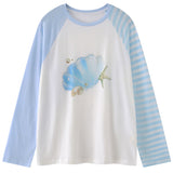 Mermaidcore Graphic Long Sleeve Top