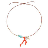 Mermaidcore Fish & Coral Necklace