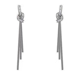Minimalist Knot Dangle Earrings