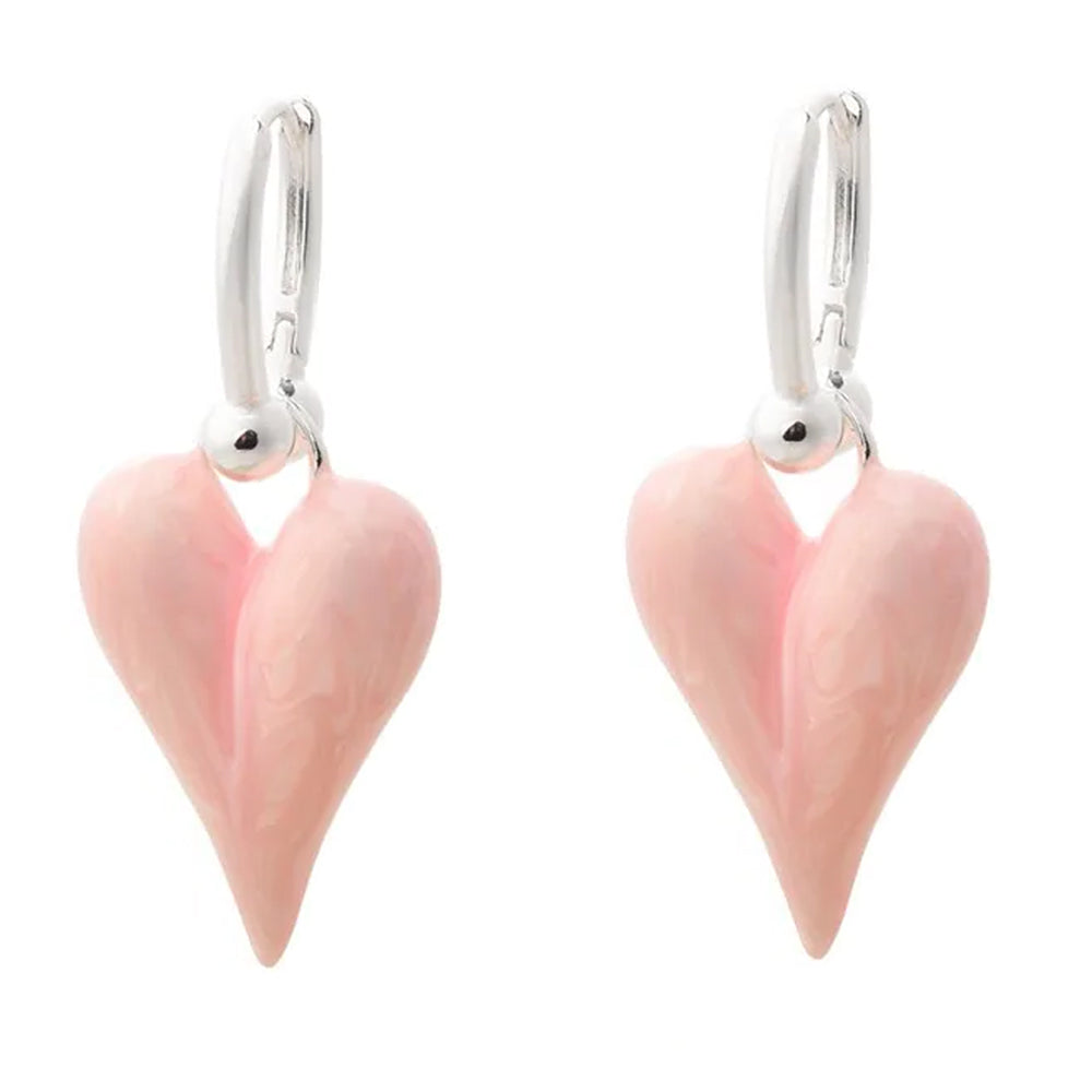 Pastel Heart Pendant Earrings