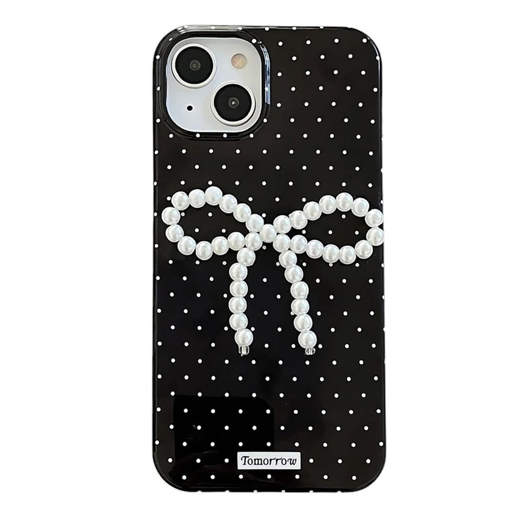 Pearl Bow Polka Dot IPhone Case
