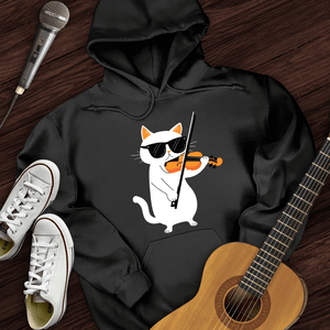 Cat Playing Violin Hoodie